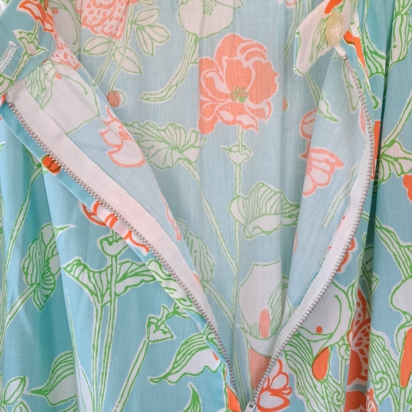 Vintage 60s The Lilly Lilly Pulitzer Floral  Eyelet Tiered Maxi Skirt SZ 8 - Picture 8 of 12